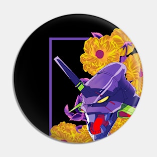 Floral meets Metal Berserker Pin