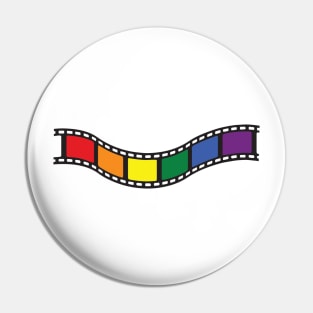 Film Strip - Rainbow Pride Pin