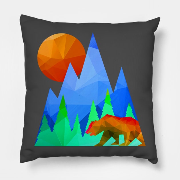 Northern Sunrise Pillow by robotface