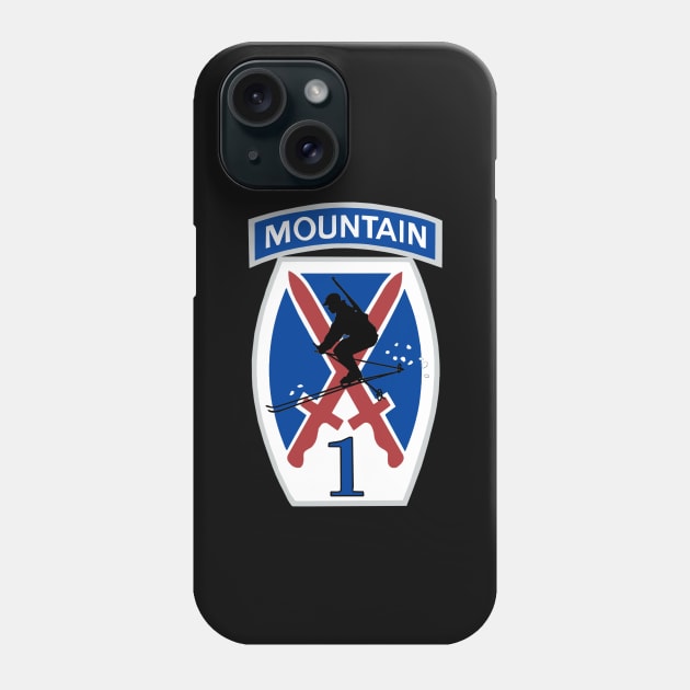 1st Brigade 10th Mountain Division Phone Case by Trent Tides