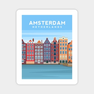 Amsterdam Canal Houses, The Netherlands Magnet