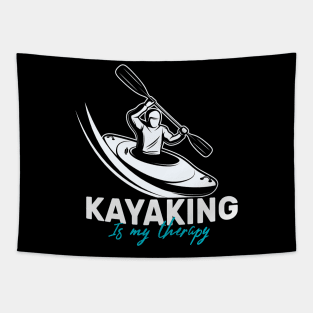 Kayaking is my therapy Tapestry
