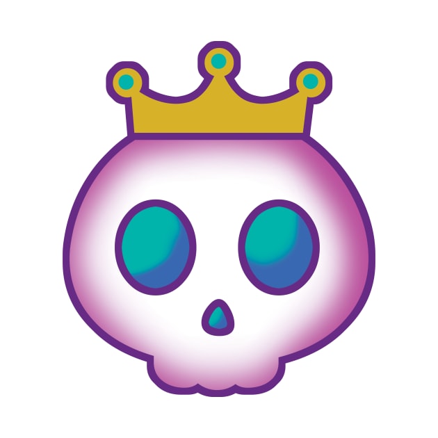 Cute Skull with Crown by PsychicCat