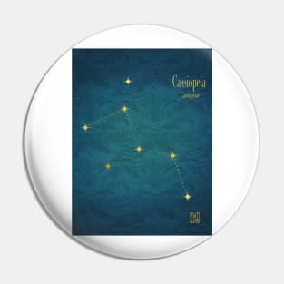 Night Sky Constellations - Cassiopeia Pin