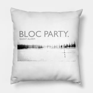 Bloc Party - Silent Alarm - White Deconstructed Pillow