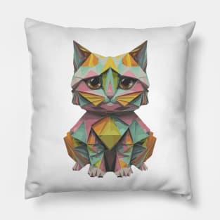 Cute Origami Cat Pillow