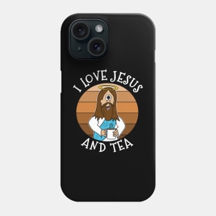 I Love Jesus and Tea Christian Church Funny Phone Case