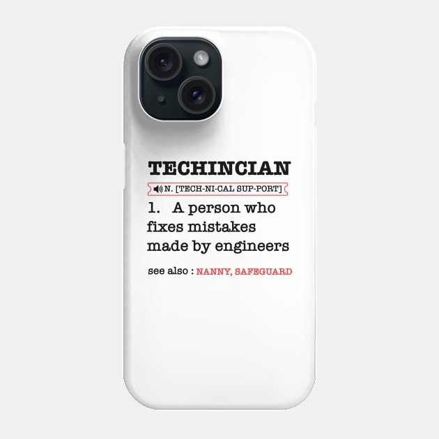 Job Definition Funny Maintenance Technician Phone Case by Wakzs3Arts