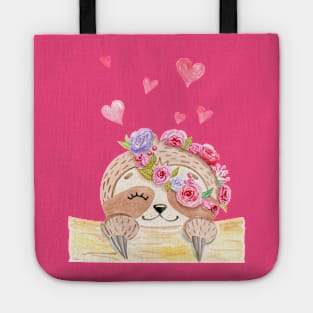 cute sloth Tote