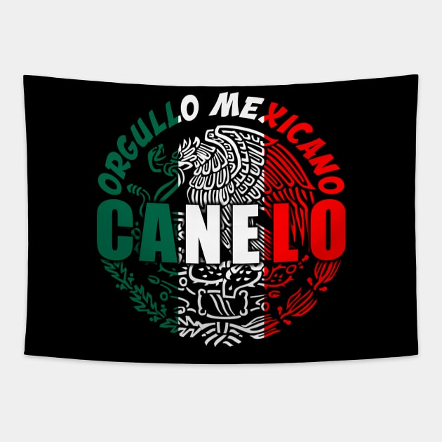 Saul Alvarez canelo Tapestry by Niken12