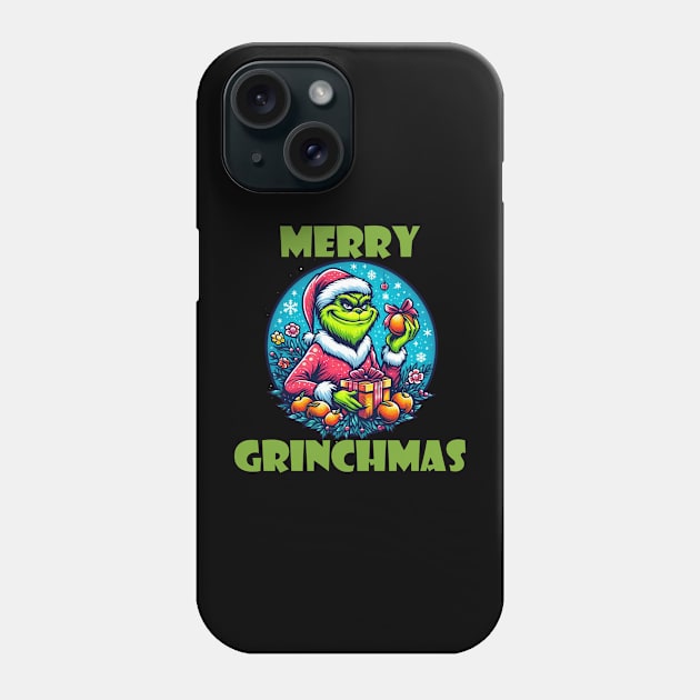 Christmas Grinch Phone Case by BukovskyART