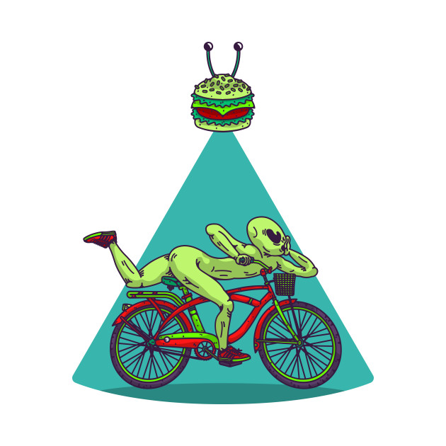 The hofmann alien bike ride (Front & Back Tee) by Franjos