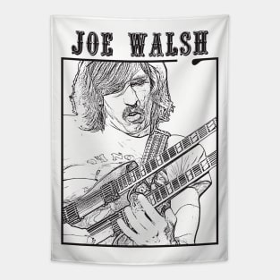 Joe walsh // Black Retro Tapestry