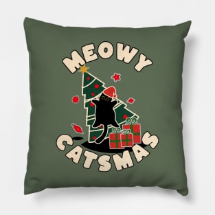 Meowy Catsmas! Pillow