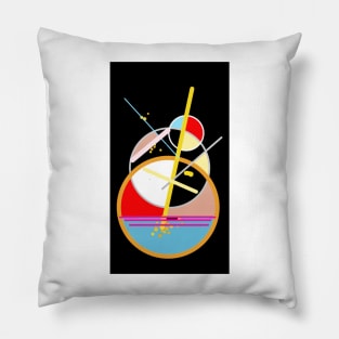 Expressive automatism abstract 4872 Pillow