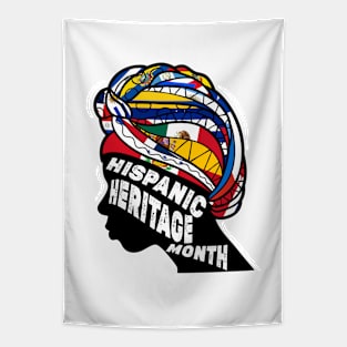 Hispanic Heritage Month Latino Countries Flags Proud Spanish Speaking American For Women, Men Tapestry