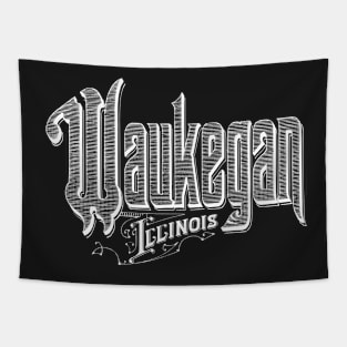 Vintage Waukegan, IL Tapestry