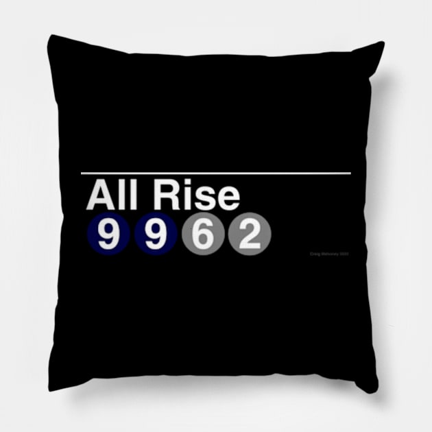 All Rise Subway Stop Pillow by CraigMahoney