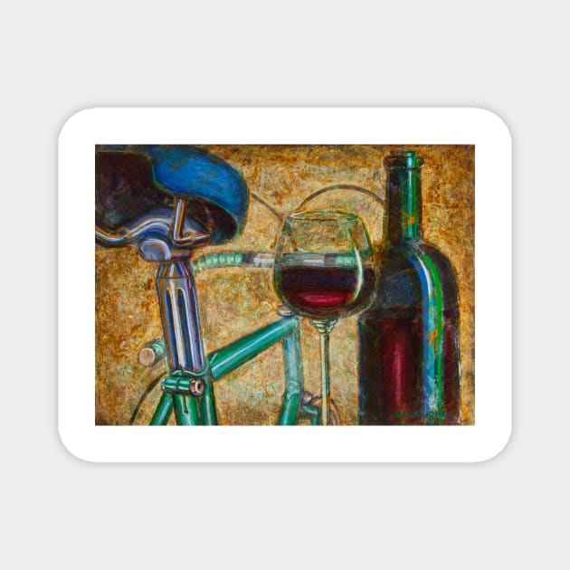 Leroica Bianchi Chianti Magnet by markhowardjones