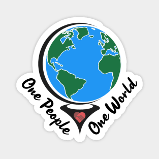 One People, One World Magnet