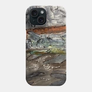 Red Rocks on the North Norfolk Coast Phone Case