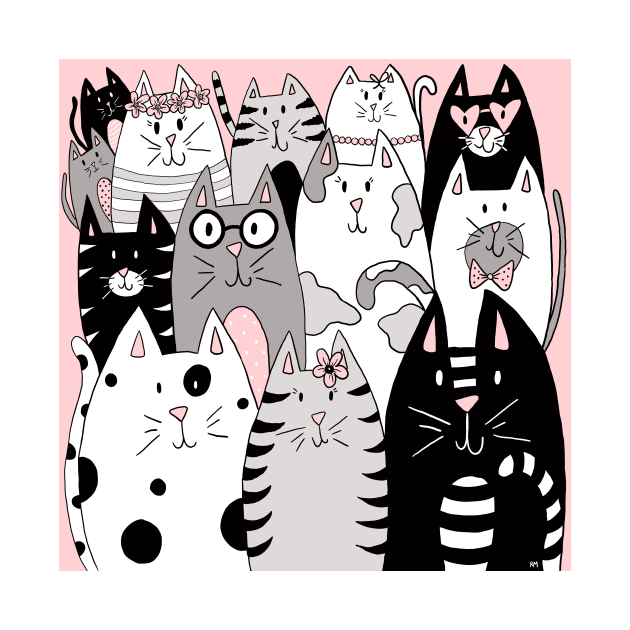 A Bunch of Cool Cats by RuthMCreative