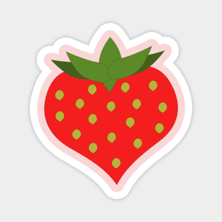 Heart shaped strawberry Magnet