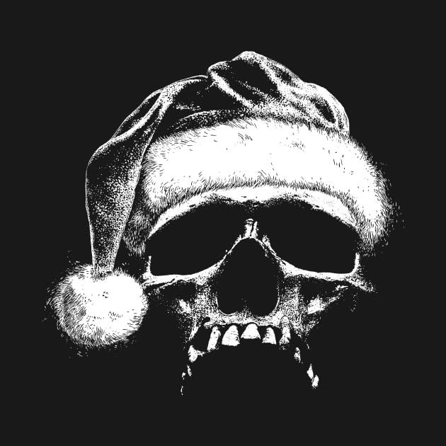 Santa Claus-Skull-Christmas-Humor-Death by StabbedHeart