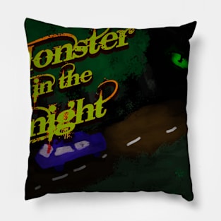 Monster in the night Pillow