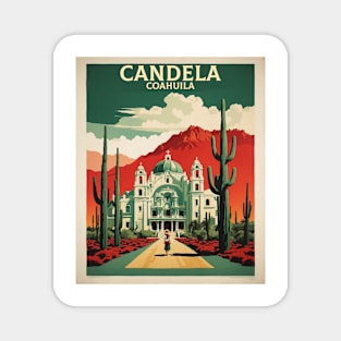 Candela Coahuila Mexico Tourism Travel Vintage Magnet