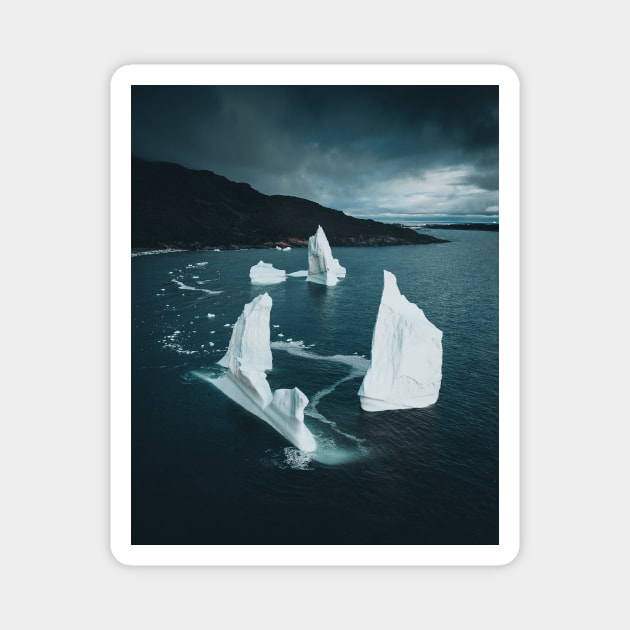 Pinnacle Iceberg Magnet by withluke