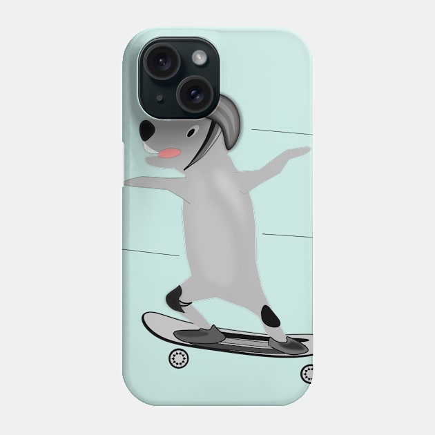 Skater Dog Phone Case by Zealjagan