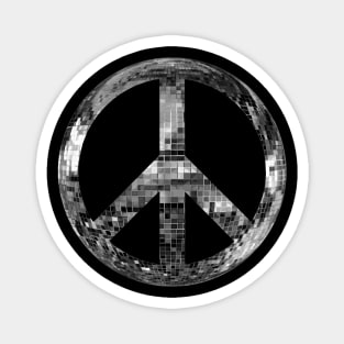 Disco Peace Sign Magnet