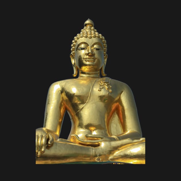 Buddhism Meditation Golden Buddha Yoga Spiritual Statue by ernstc