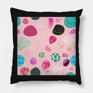 Pink pebbles Pillow