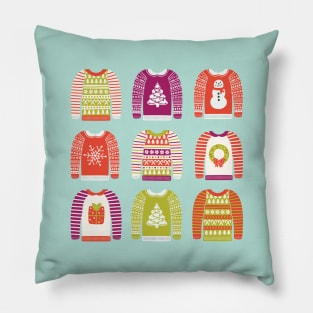 Ugly Christmas Sweaters Pillow