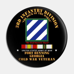 3rd ID - Fort Benning GA w Cold War SVC Pin