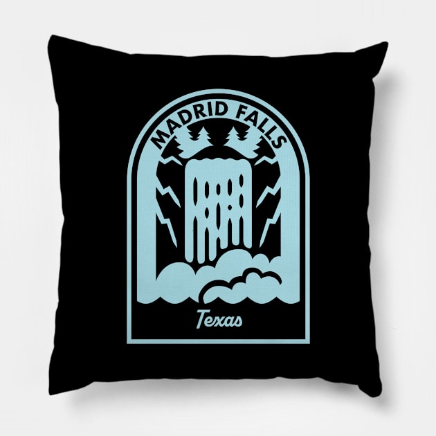 Madrid Falls Texas Pillow by HalpinDesign