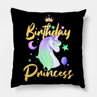 Unicorn Birthday Princess Party Outfit Pillow