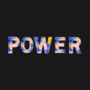 Power in a Floral Border T-Shirt