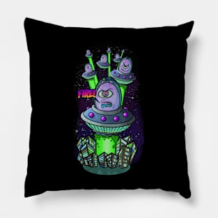 Alien Invasion Pillow