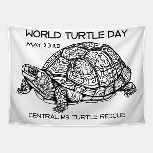 World Turtle Day - Eastern Box Turtle Tapestry