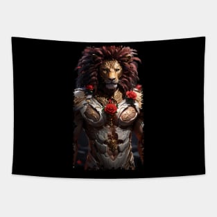 Macho Valentine lion AI generated image Tapestry