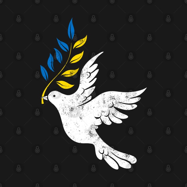 Ukraine Peace Dove by Black Tee Inc