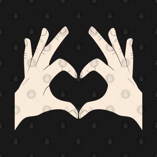 Hands Making Heart Shape Love Sign Language Valentine's Day by Okuadinya