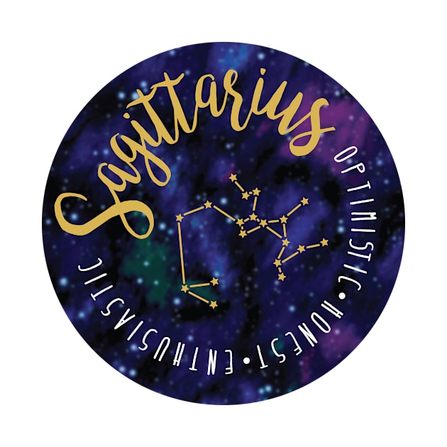 Sagittarius Zodiac by CreativeHermitCo