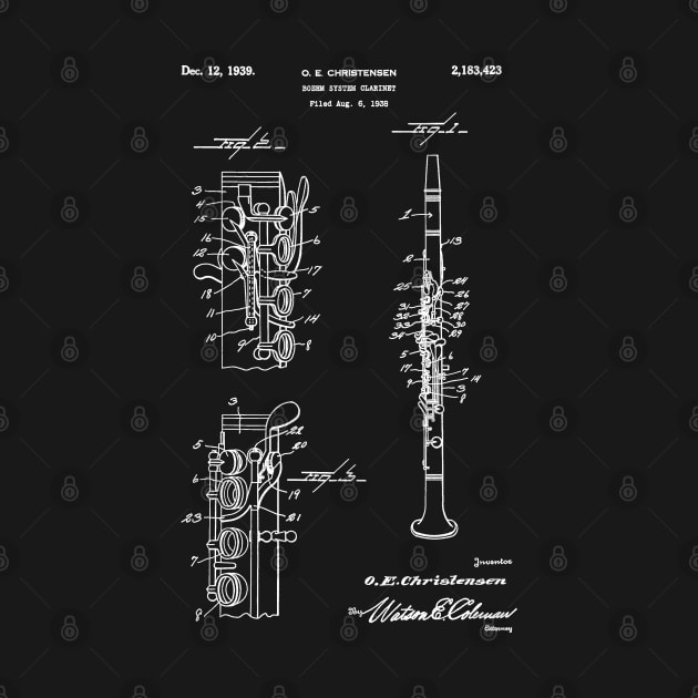 Clarinet Patent by Delta V Art
