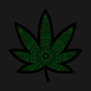 Mandala Pot Leaf T-Shirt