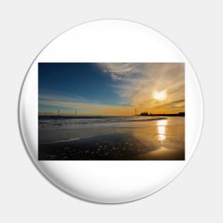 Daybreak on the beach Pin