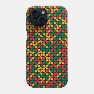 Metaballs Pattern (Rasta Colours) Phone Case